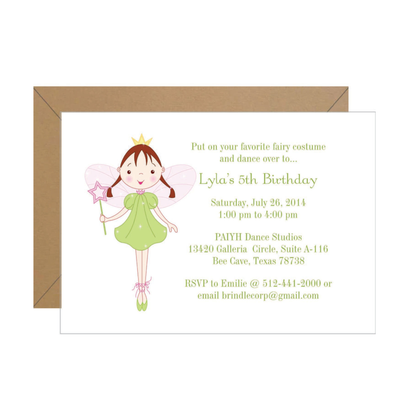 Fairy Birthday Invitation