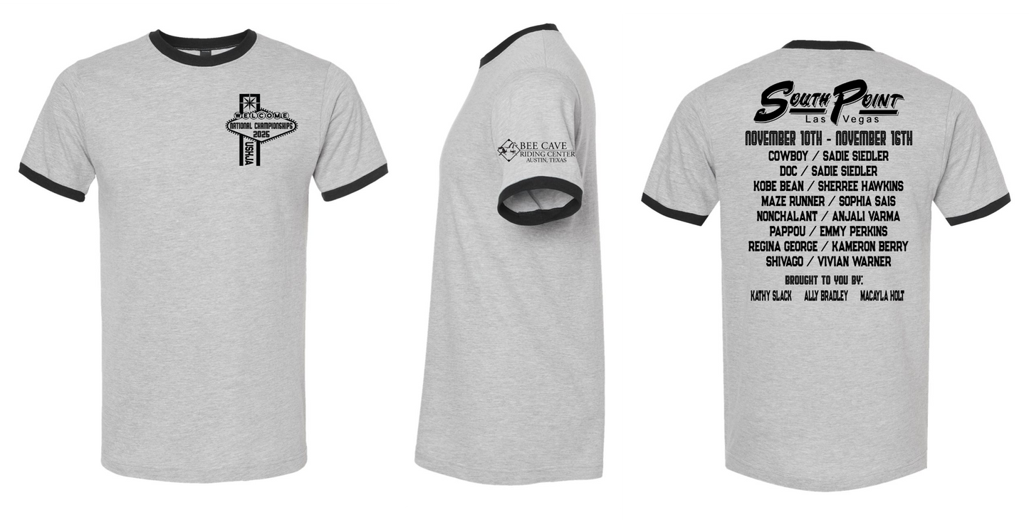 Grey w/Black Art Ringer T-Shirt