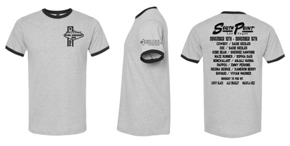 Grey w/Black Art Ringer T-Shirt