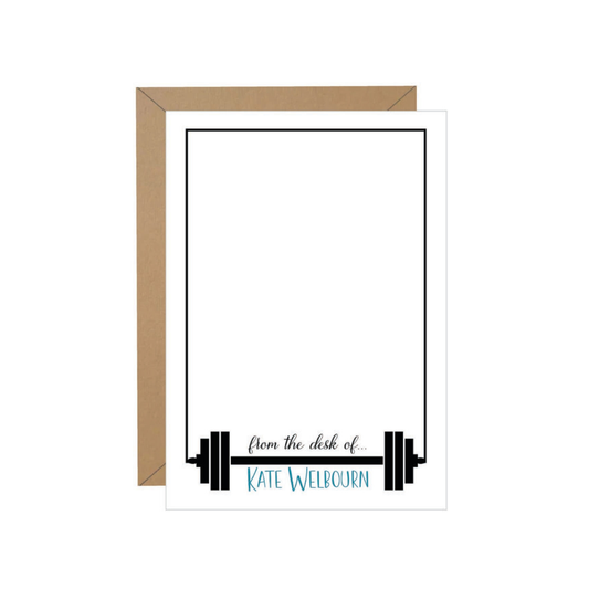 Fitness Barbell 2 Personalized Note