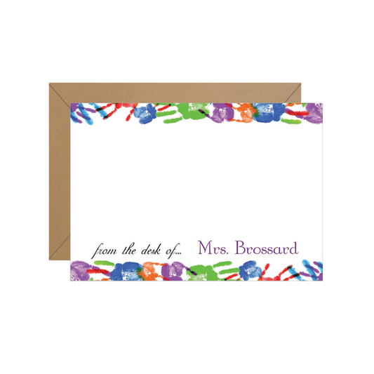 Hands Personalized Note