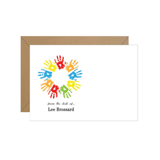 Handprint Frame Personalized Note