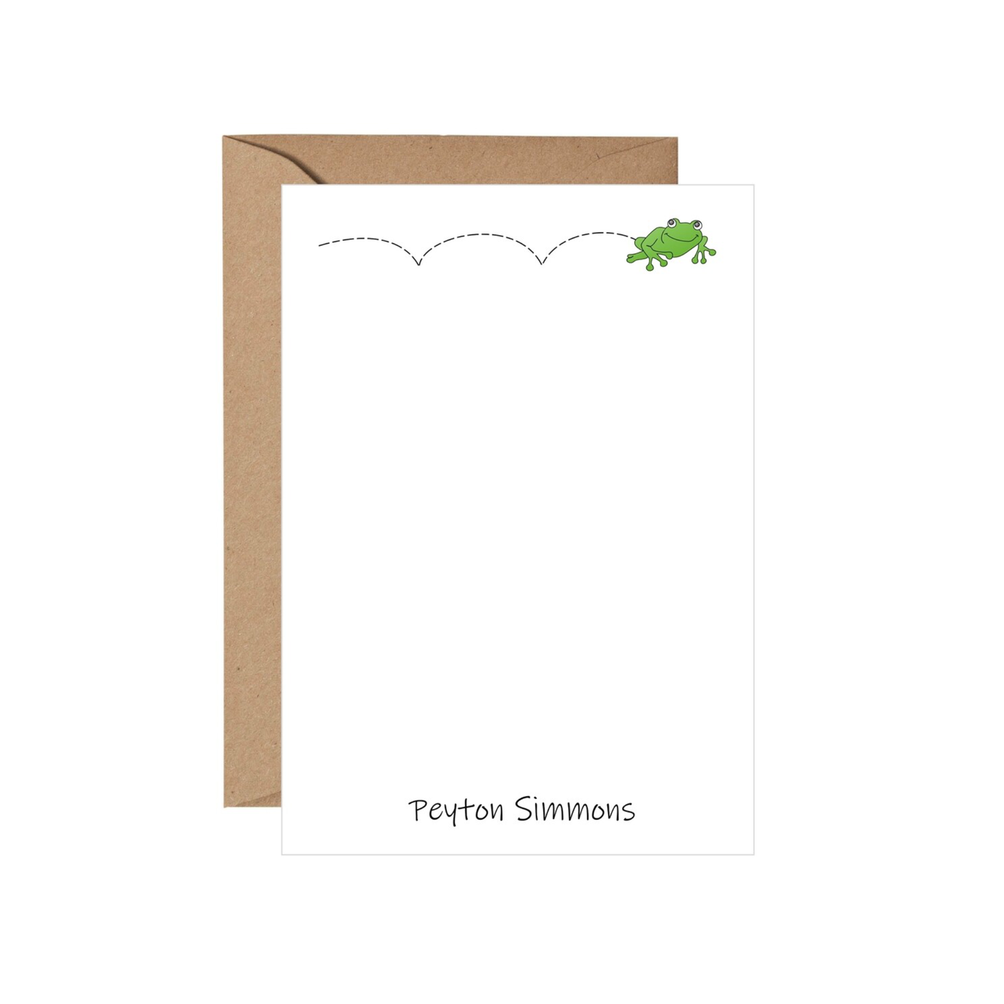 Hoppin Frog Personalized Note