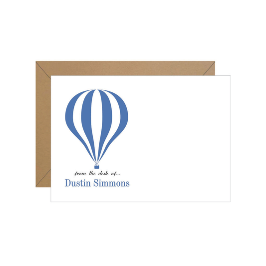Hot Air Balloon Personalized Note