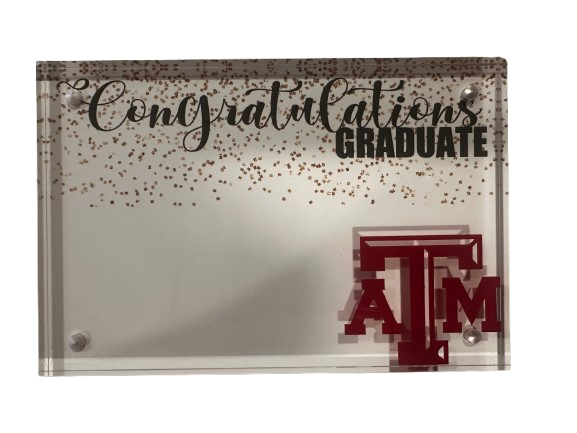 Clear Acrylic Magnetic Photo Frame Gift - Money / Gift Card Holder