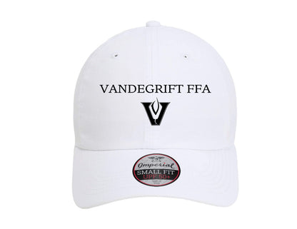 White DriFit Ladies Ponytail Hat w/ Black Logo