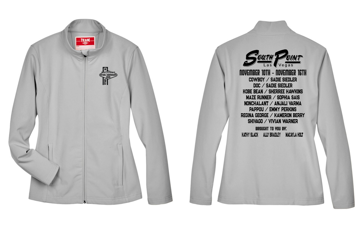 Grey w/Black Art Women's Soft Shell Jacket
