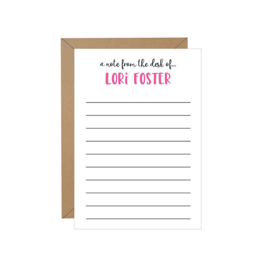 Lined Personalized Note
