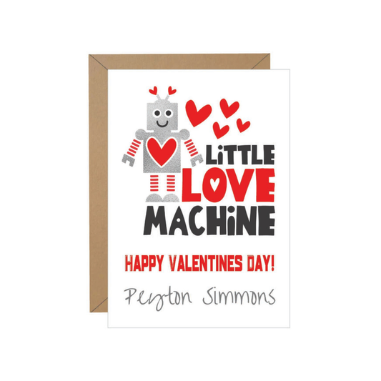 Little Love Machine Valentine Note
