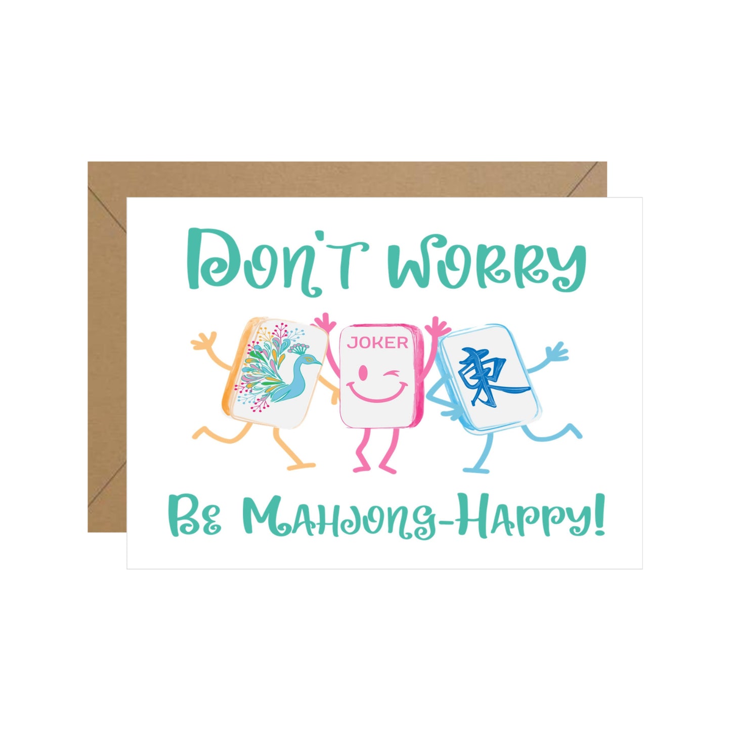 Mahjong Happy Tiles Note Card