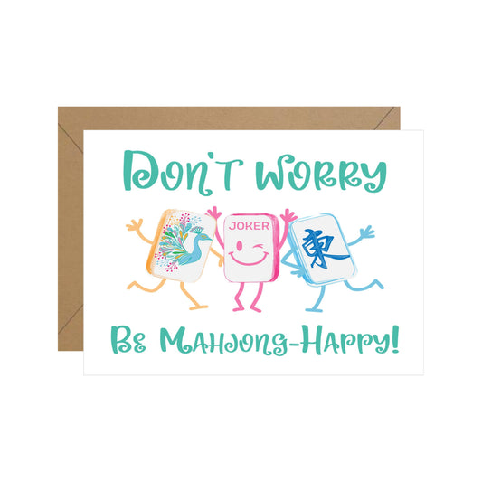 Mahjong Happy Tiles Note Card