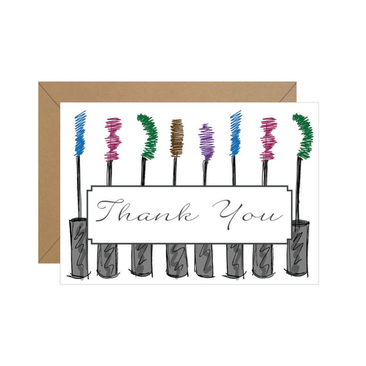 Mascara Brushes Folded Thank You
