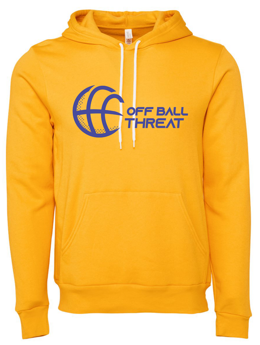 Gold w/ Navy Logo Sponge Fleece - Hoodie