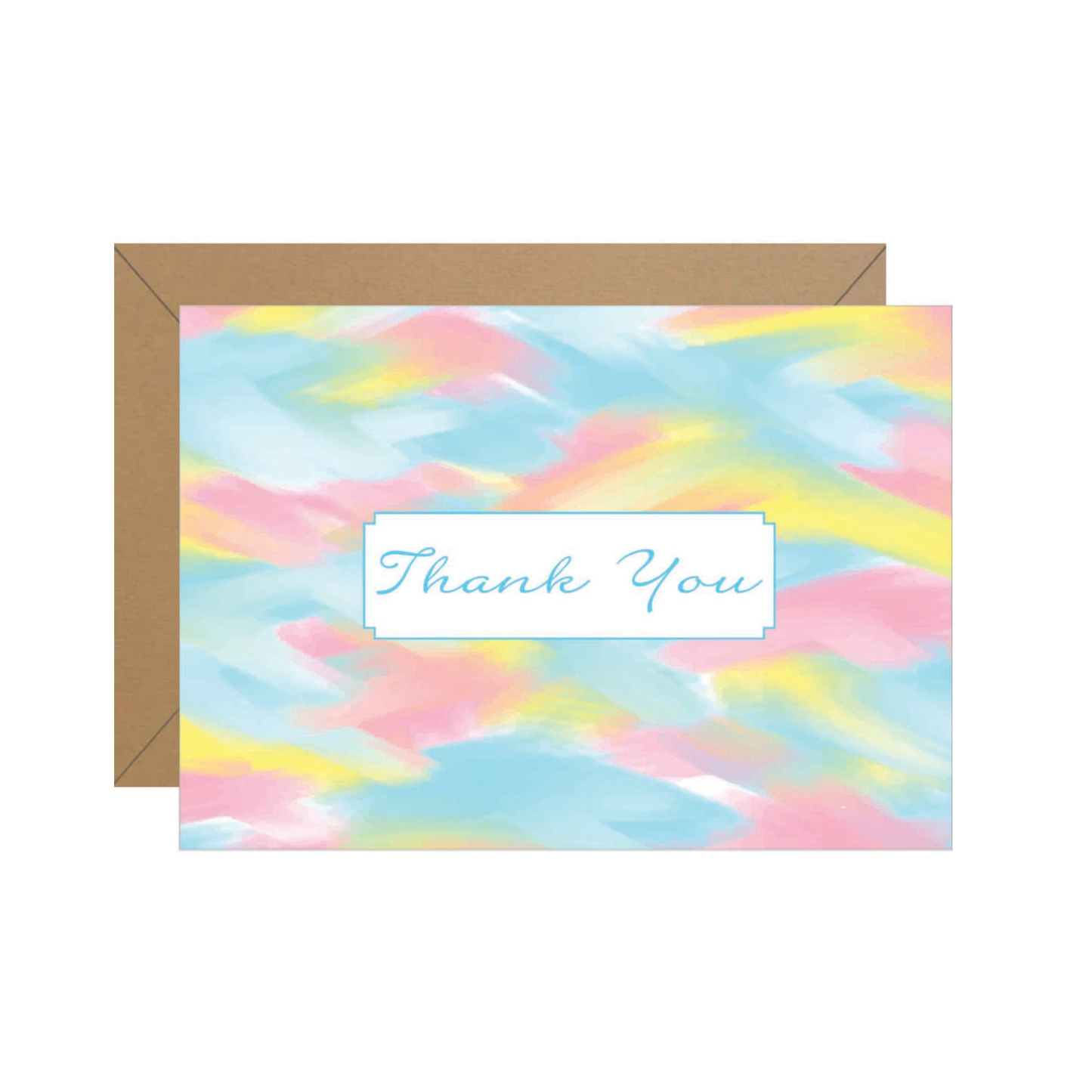 Pastel Folded Thank You