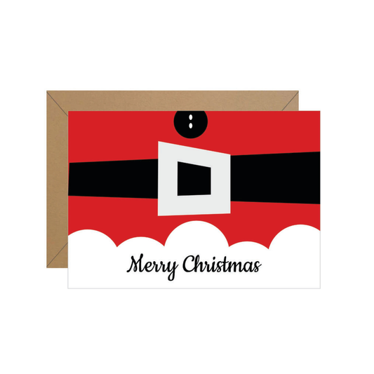 Santa Suit Christmas Note