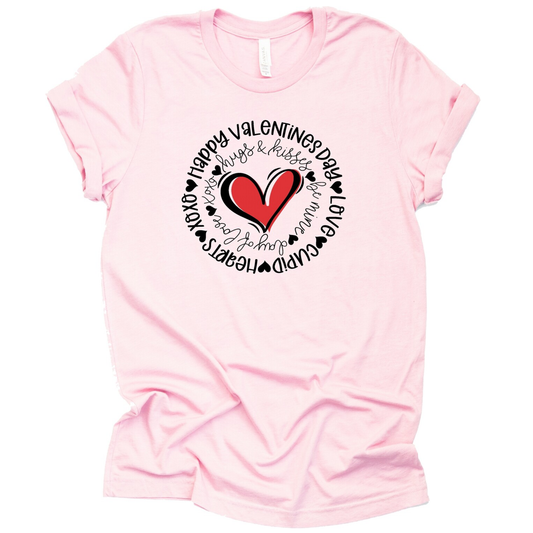 "Valentines Heart & Text" T-Shirt