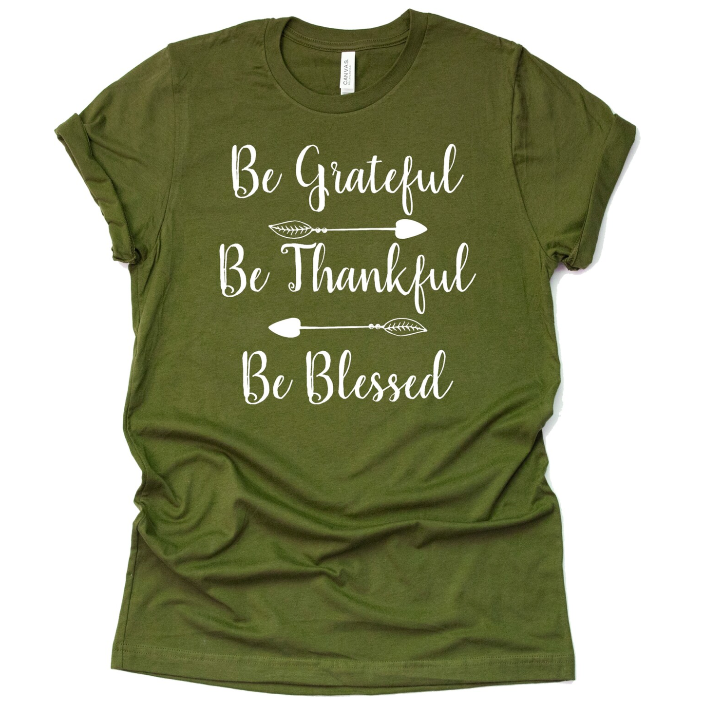 "Be Grateful, Thankful, & Blessed" Adult T-Shirt