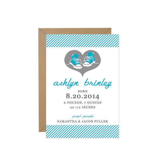 Baby Shoes Baby Announcement