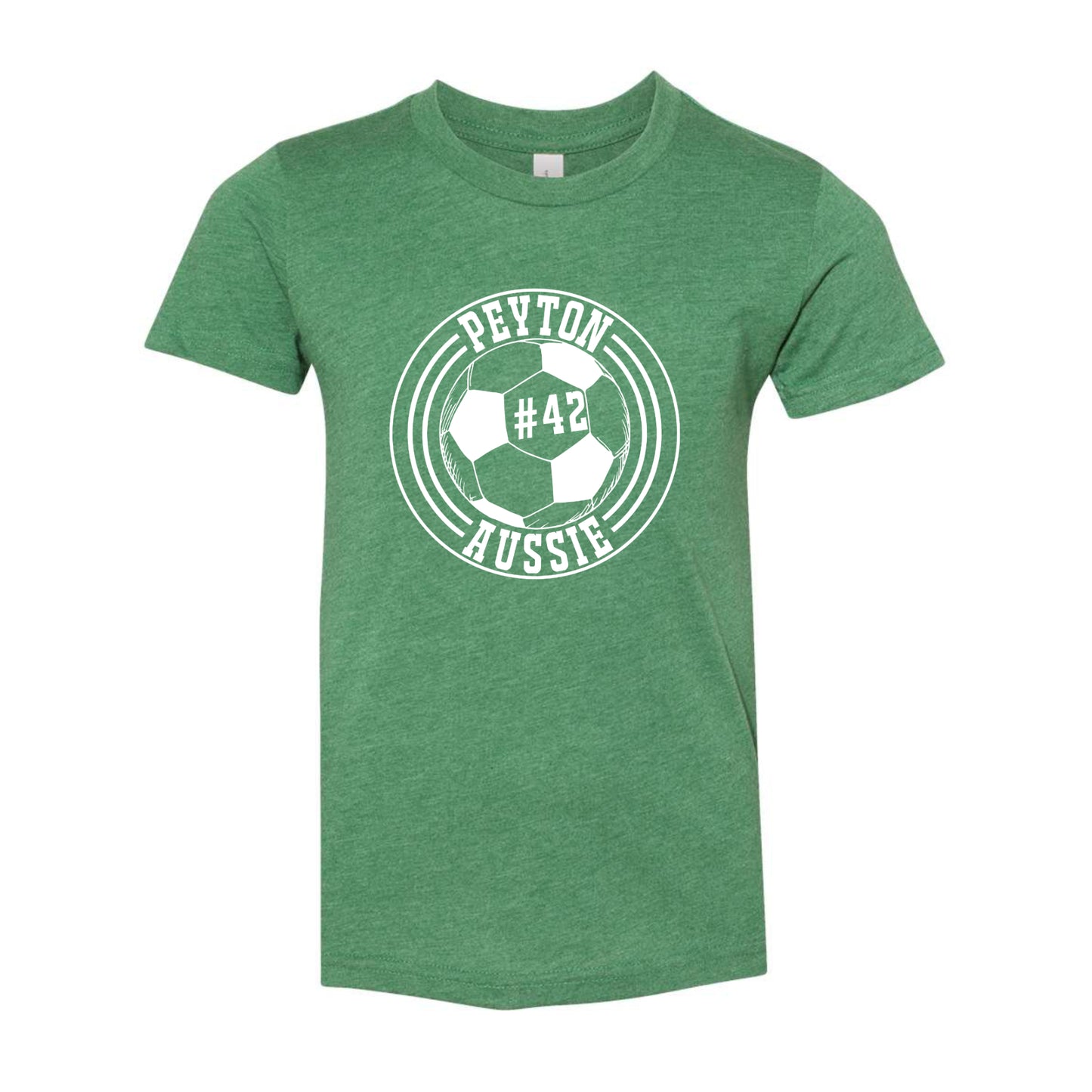 Soccer Ball Personalized T-Shirt w/ White Art