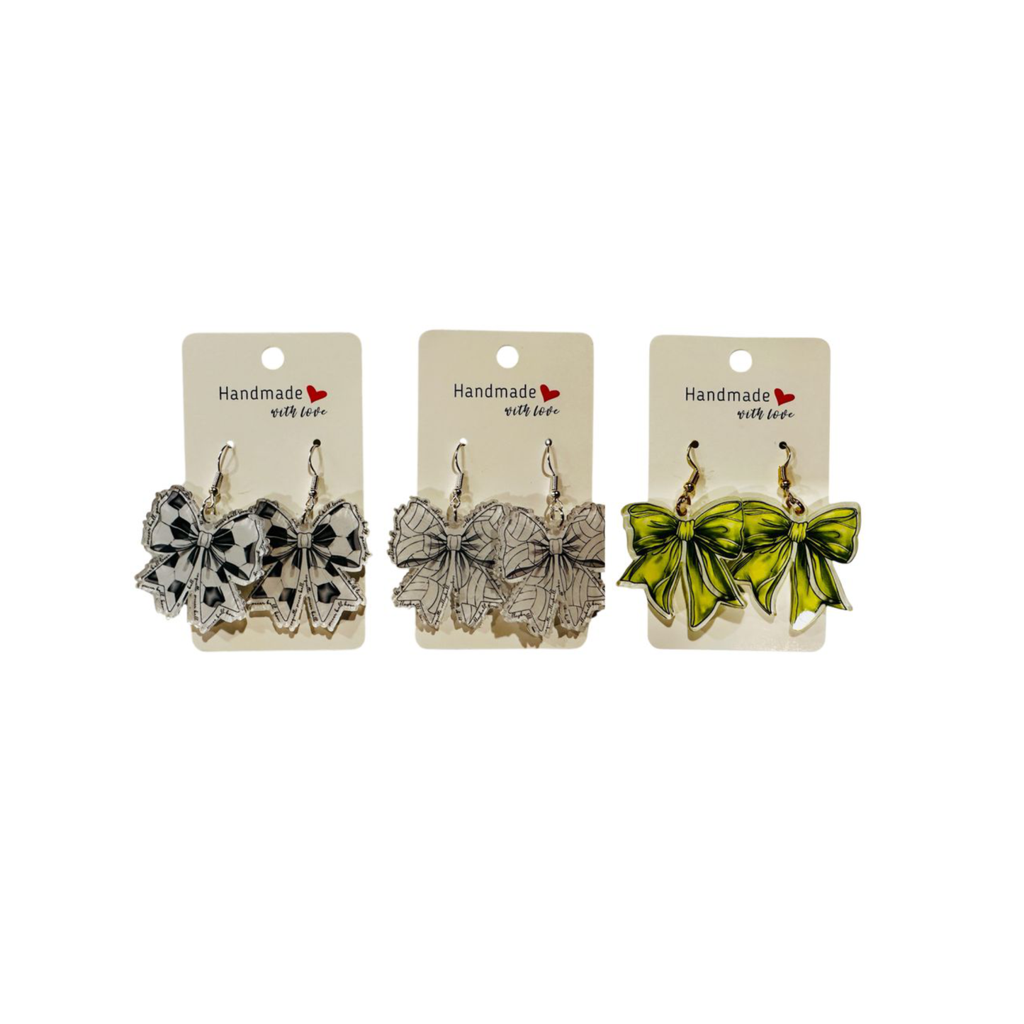 Sport Bow Dangle Earrings