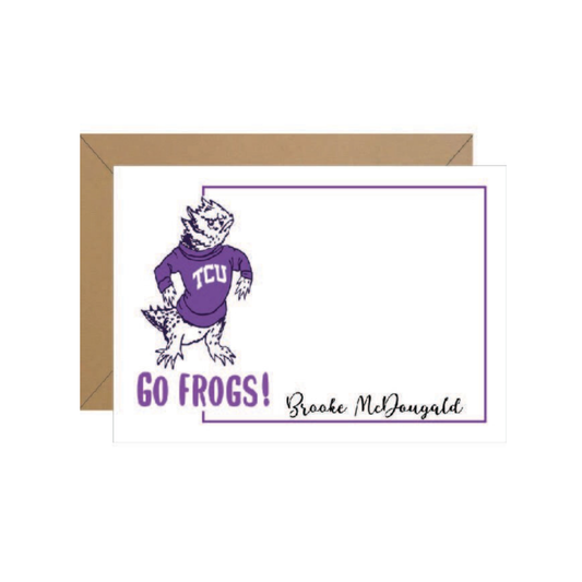 TCU Frogs Personalized Notes