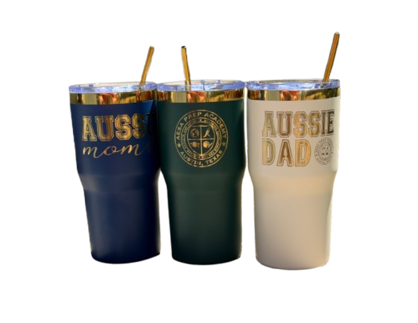 AESA / Aussie 20 oz Stainless Steel Engraved Tumbler