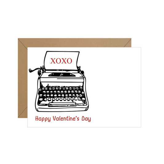 Typewriter Valentine Note