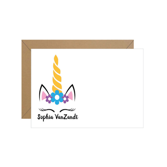 Unicorn Personalized Note
