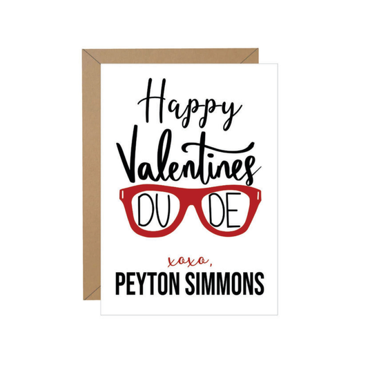 Happy Valentines Dude Note