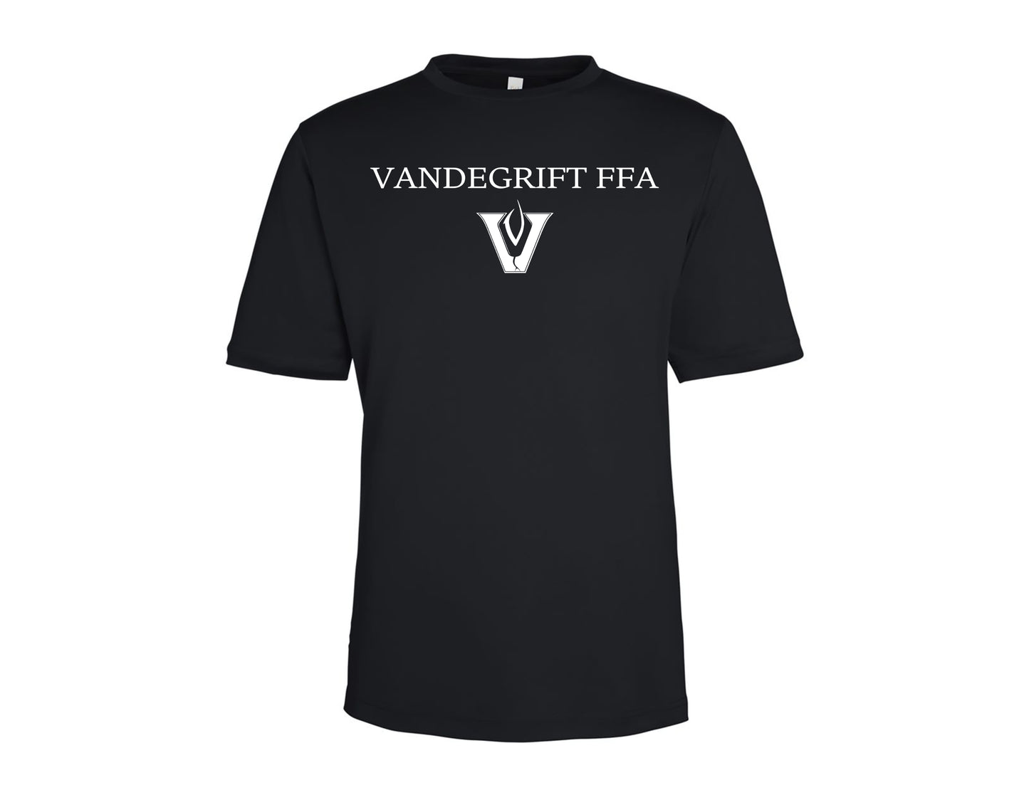 Black w/ White Logo Performance T-Shirt
