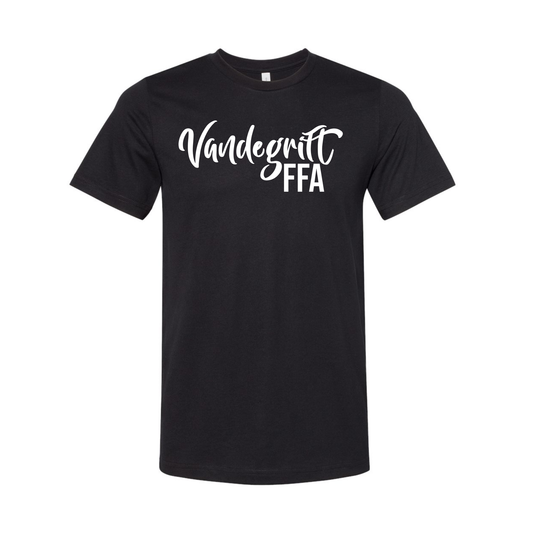 Black Blend w/ White Puff Script - T-Shirt