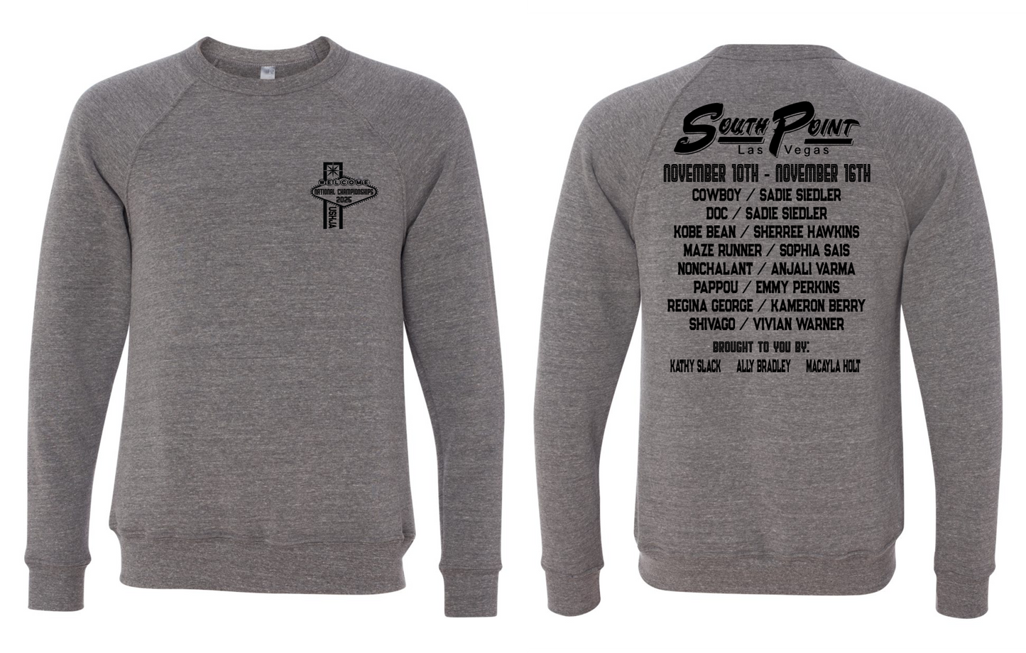 Grey w/Black Art Crewneck
