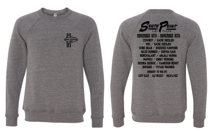 Grey w/Black Art Crewneck