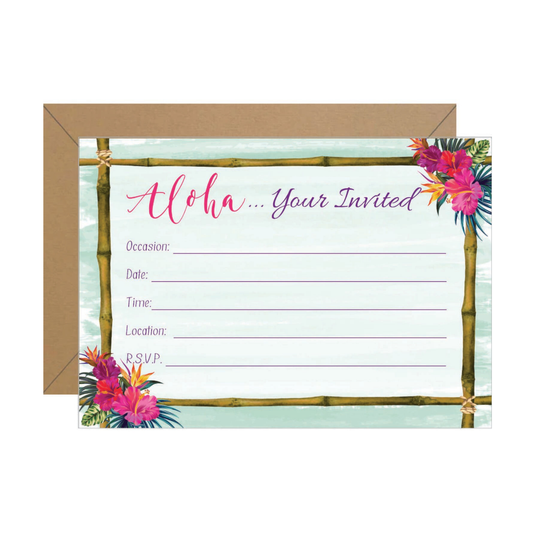 Aloha Fill In Invitation