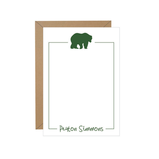 Bear Personalized Note