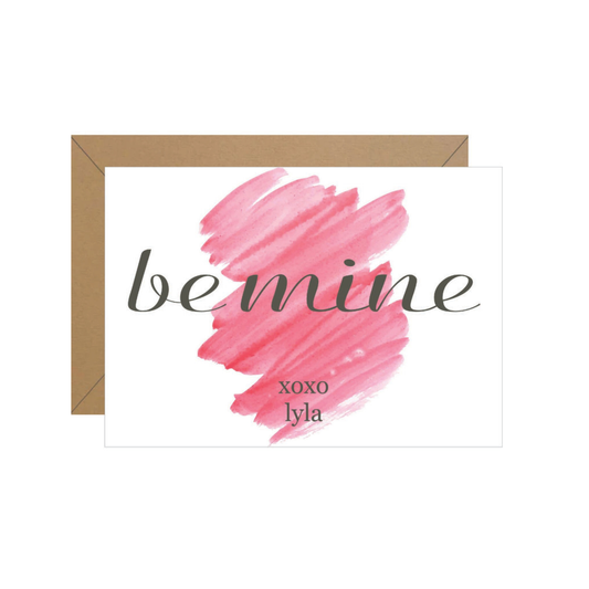 Be Mine Valentine Note