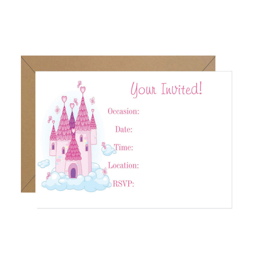 Fairy Castle Fill In Invitation