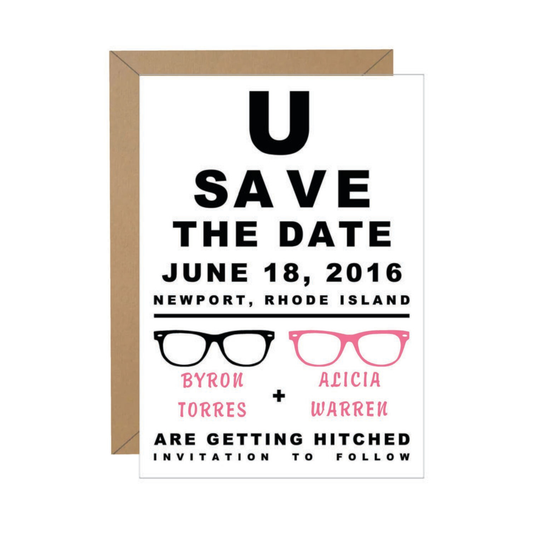 Eye Chart Save The Date