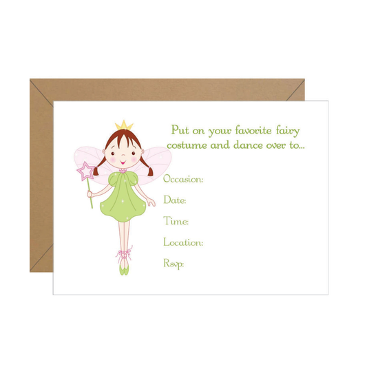 Fairy Fill In Invitation