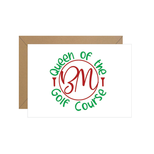 Golf Folded Personalized Note
