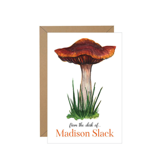Mushroom Personalized Note
