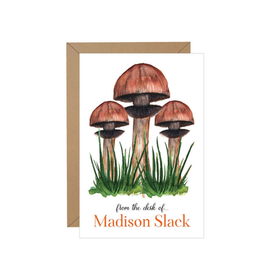 Mushrooms Personalized Note