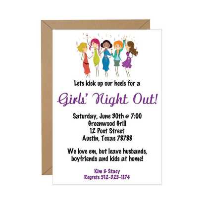 "Girls Night Out" Invitation