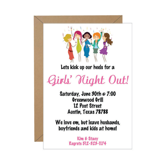 "Girls Night Out" Invitation