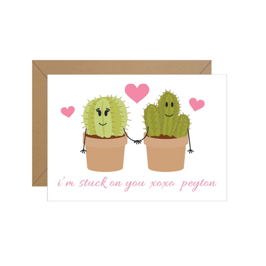 "Stuck on You" Valentine Note